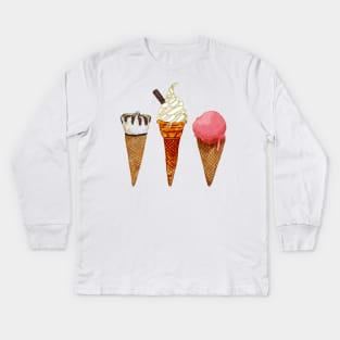 Ice Cream? Kids Long Sleeve T-Shirt